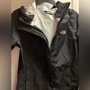 North Face Rain jacket sz M black